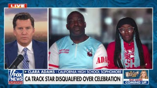 California track star opens up about being disqualified over 'unsportsmanlike' celebration with her dad