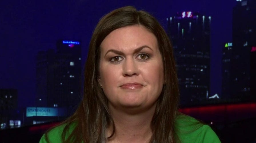 Sarah Sanders says Joe Biden's big night is great news for President Trump	
