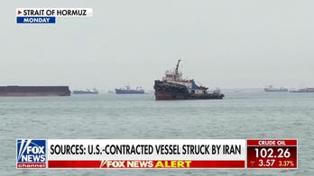 Iran strikes U.S.-contracted vessel