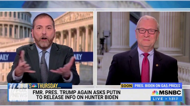 MSNBC's Chuck Todd grows frustrated with GOP guest for calling out media on Hunter Biden