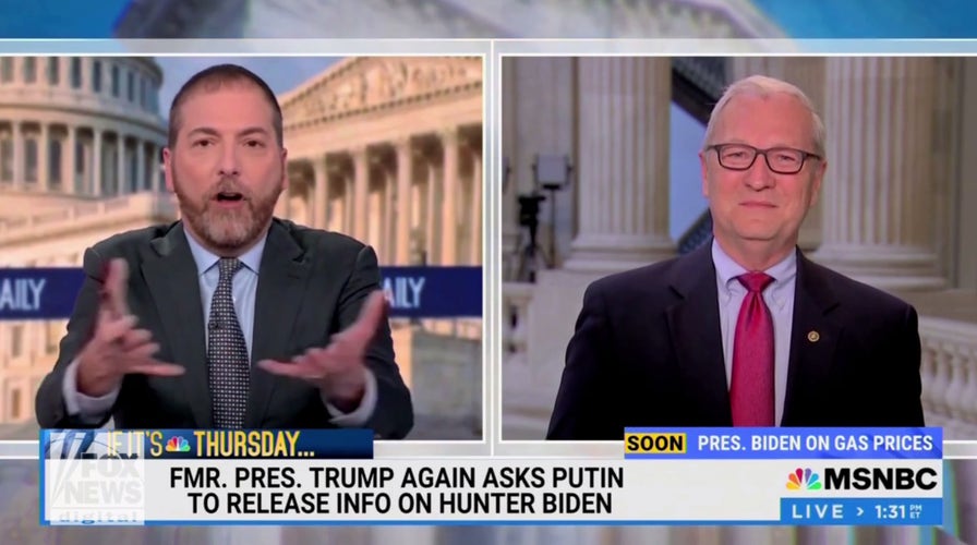 MSNBC's Chuck Todd grows frustrated with GOP guest for calling out media on Hunter Biden