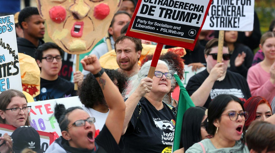  Protests erupt successful  North Carolina aft  200+ amerciable  aliens were arrested successful  'Operation Charlotte's Web' — among them individuals with records of pack  activity, assault, and amerciable  re-entry.