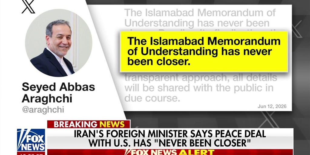 Iran's foreign minister says peace with US 'has never been closer'