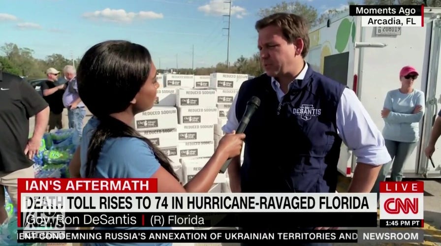 DeSantis pushes back on CNN reporter's question about late Lee County  evacuation order | Fox News