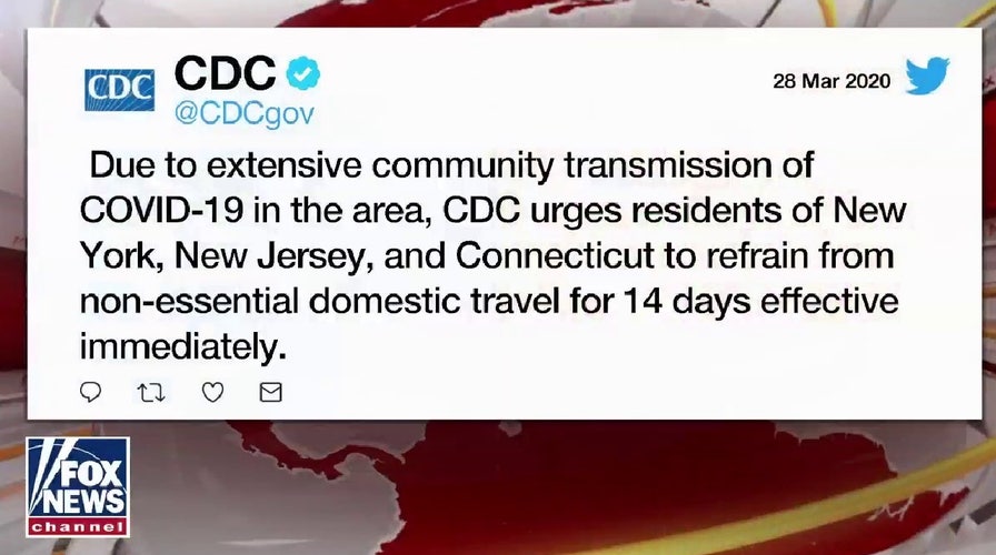 How will the CDC's travel advisory be enforced for NY, NJ and Connecticut?