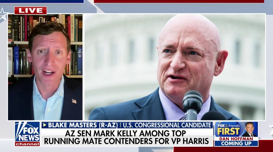 VP Harris wont choose Mark Kelly as her running mate, Blake Masters argues: Rubber stamp for leadership