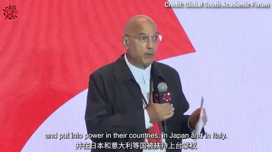  In uncommon  footage, Neville Roy Singham critiques 'fascism' of the West portion    supporting CCP and Xi Jinping