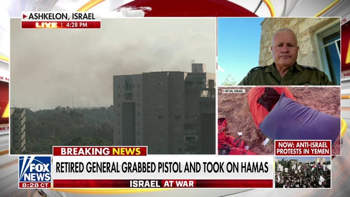 Retired Israeli general grabs pistol, runs into fight after Hamas attack: 'I did what soldiers do'
