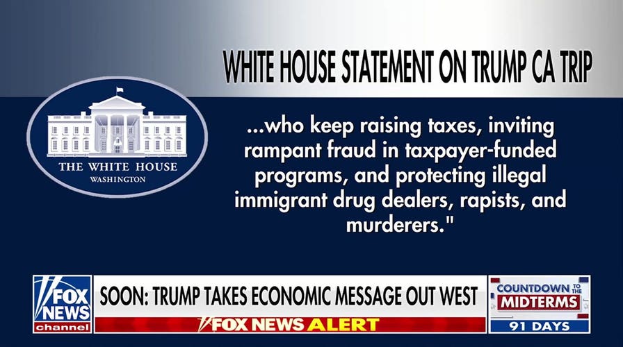 Trump heads West to tout economy, target Democrats