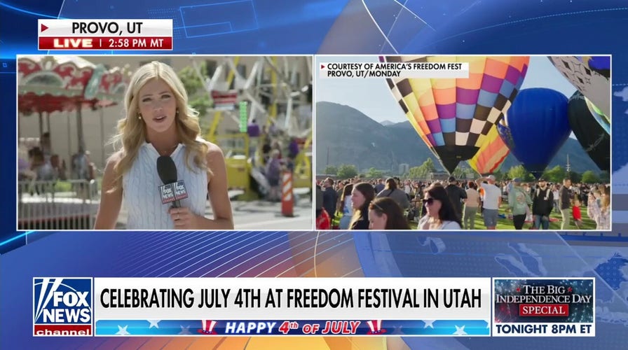 Celebrating Independence Day at Freedom Festival in Provo, Utah