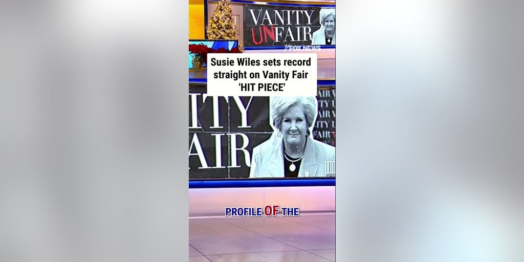Susie Wiles sets record straight on Vanity Fair 'HIT PIECE'