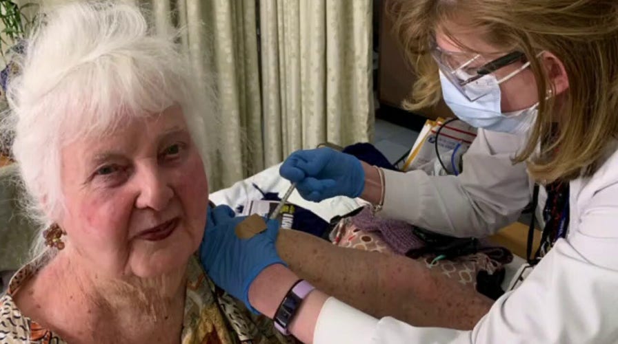 World War II veteran, 96, receives second COVID vaccine dose