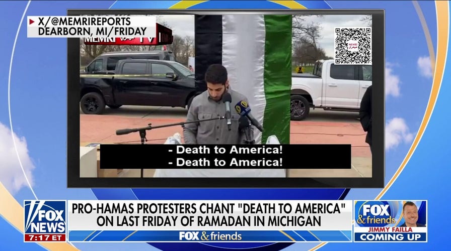 Pro-Hamas agitators chant 'death to America' in Michigan