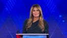 First lady Melania Trump accepts the Patriot of the Year award at Fox Nation Patriot Awards
