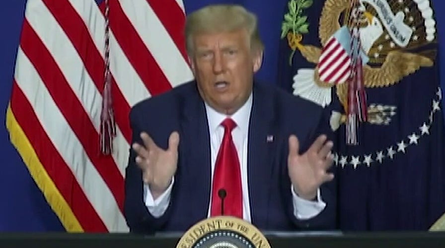 President Trump visits Kenosha after days of unrest, announces millions in aid