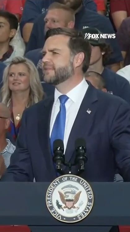 Vance ROASTS rally heckler: 'Bulls--t artist'