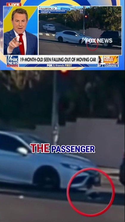 SHOCKING: Infant falls out of moving car in California