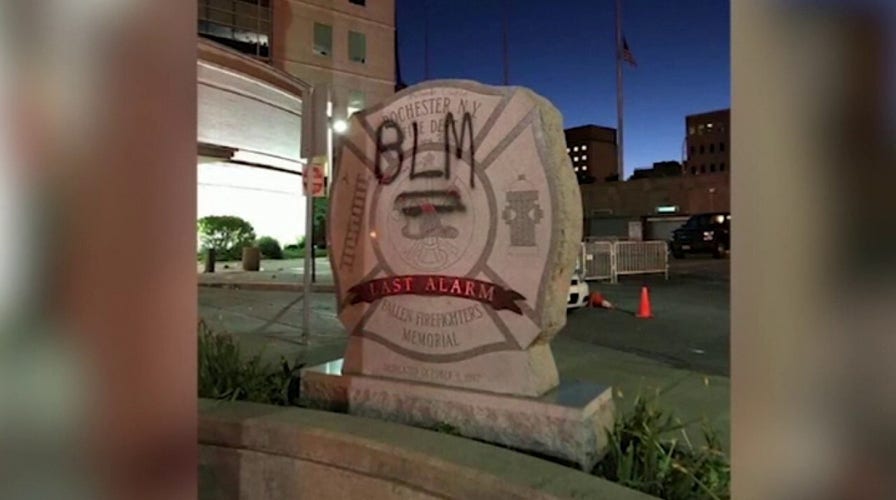 Firefighters come under attack as protests turn violent