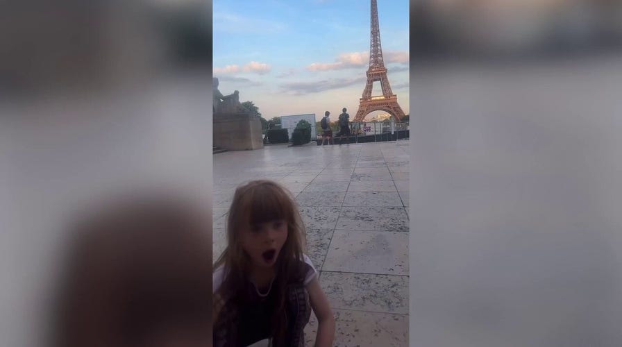 Father convinces daughter that she made the Eiffel Tower sparkle: See this Paris moment!