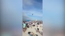 Blue Angels conduct flyover above Florida beach