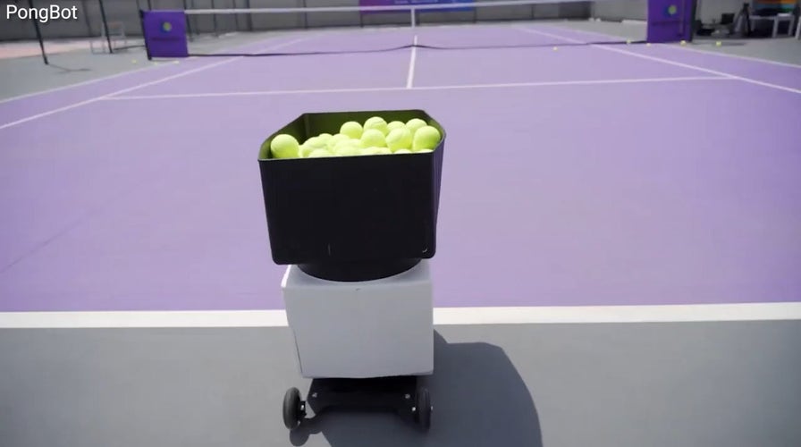 No tennis partner? Play anytime with this AI robot