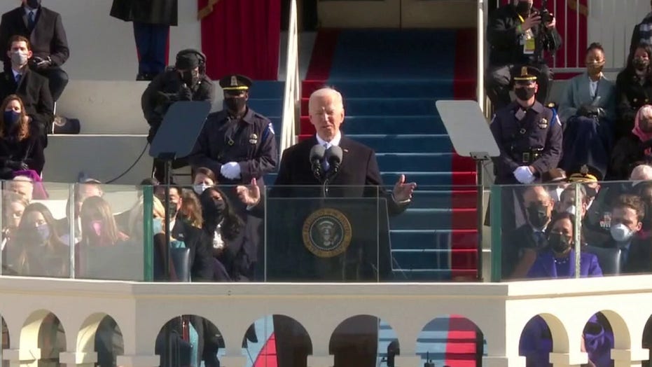 Biden's inaugural address puts focus on uniting Americans