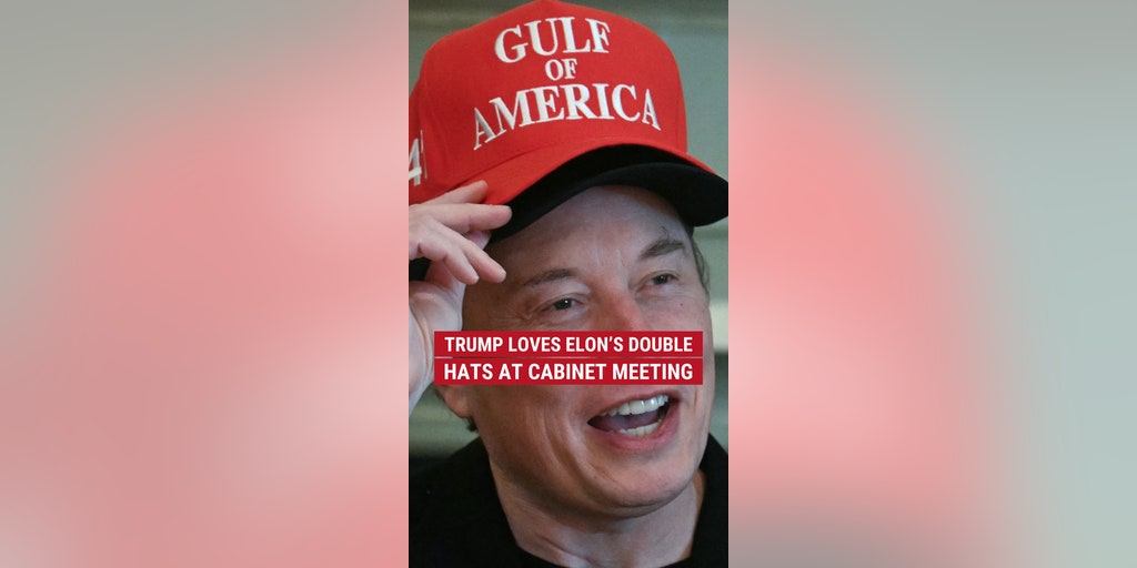 Trump tells Elon he loves his double hats during Cabinet meeting