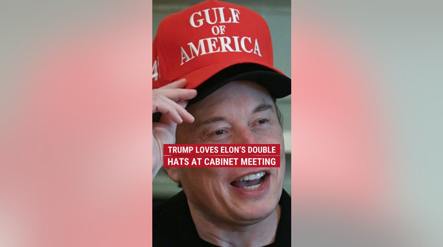 Trump tells Elon he loves his double hats during Cabinet meeting
