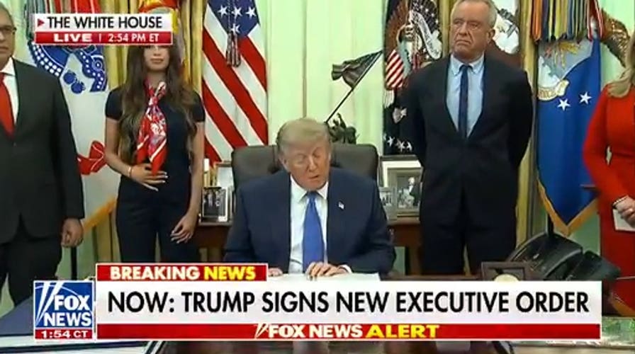 Trump signs new executive order on childhood vaccines