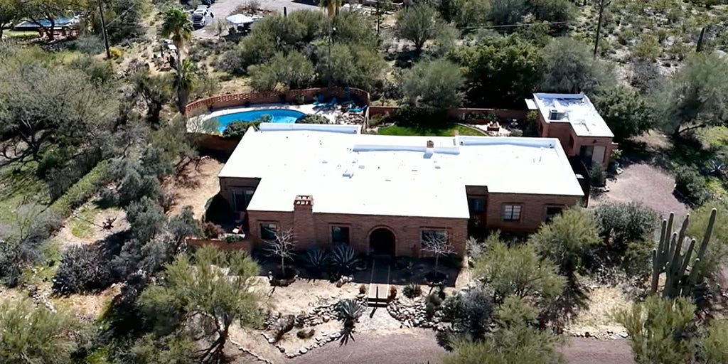 EYE IN THE SKY: Drone above Nancy Guthrie's house