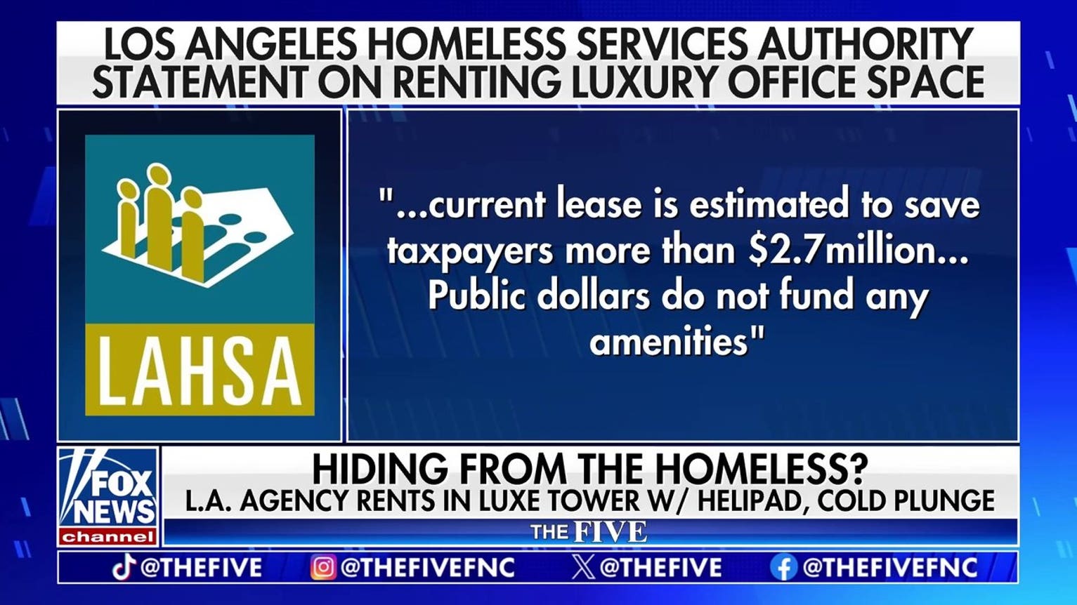 LA homeless agency under fire for alleged lavish living