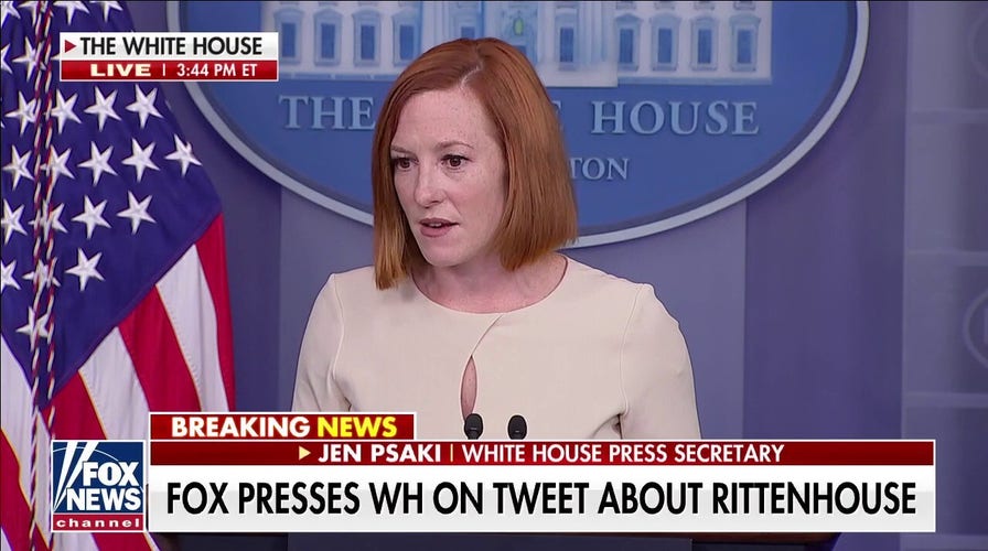 White House pressed on Biden's past Rittenhouse comments