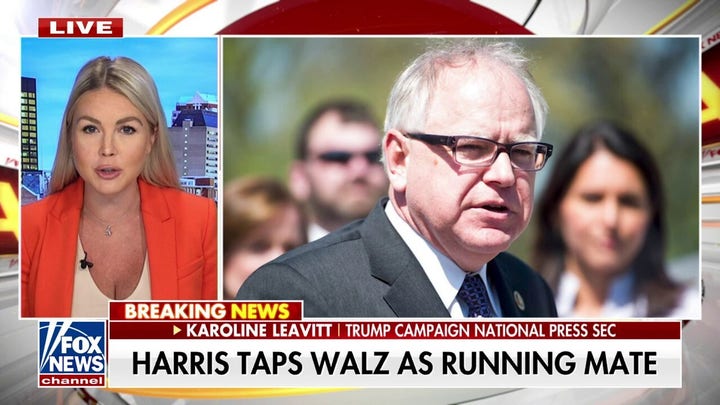 VP Harris has proven how dangerously liberal she is by choosing Tim Walz: Trump campaign