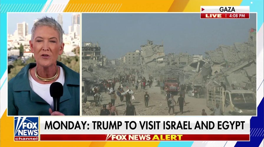 Trump set to visit Israel and Egypt to mediate peace deal with Hamas