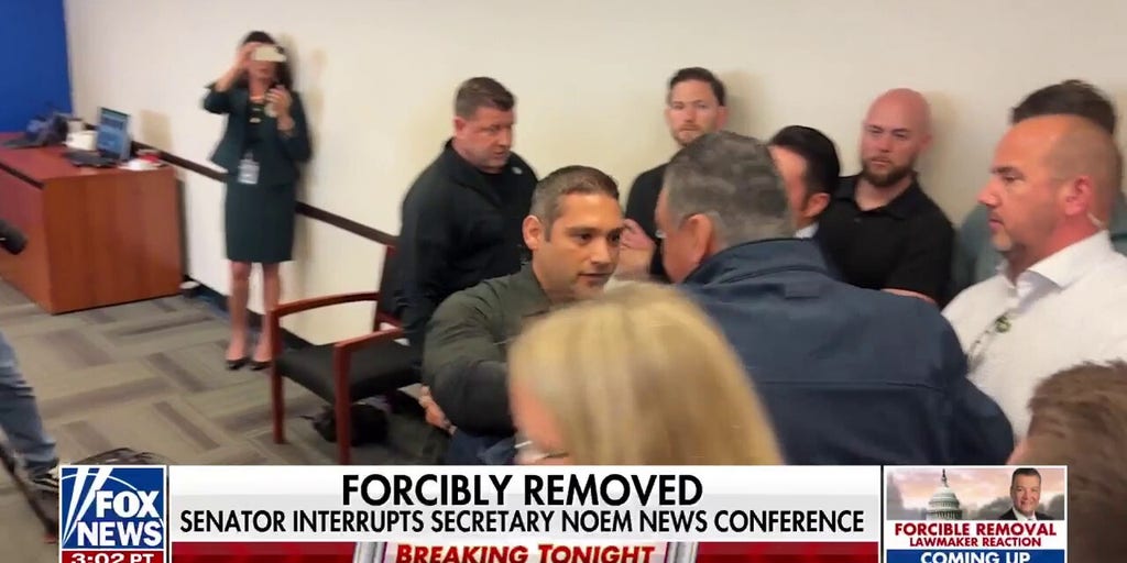 Secretary Noem meets with Sen. Padilla following his removal from her press conference