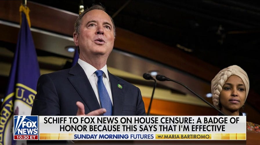 Adam Schiff touts censure vote as 'badge of honor' to Fox News 