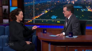 Sandra Oh wishes a plague on CBS, Paramount for canceling Steven Colbert’s show