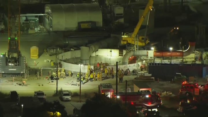 31 construction workers reach safety after LA industrial tunnel partially collapses