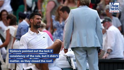 Novak Djokovic gets in heated argument with Wimbledon official during match