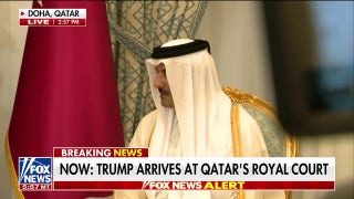 Trump arrives at the Qatar Royal Court