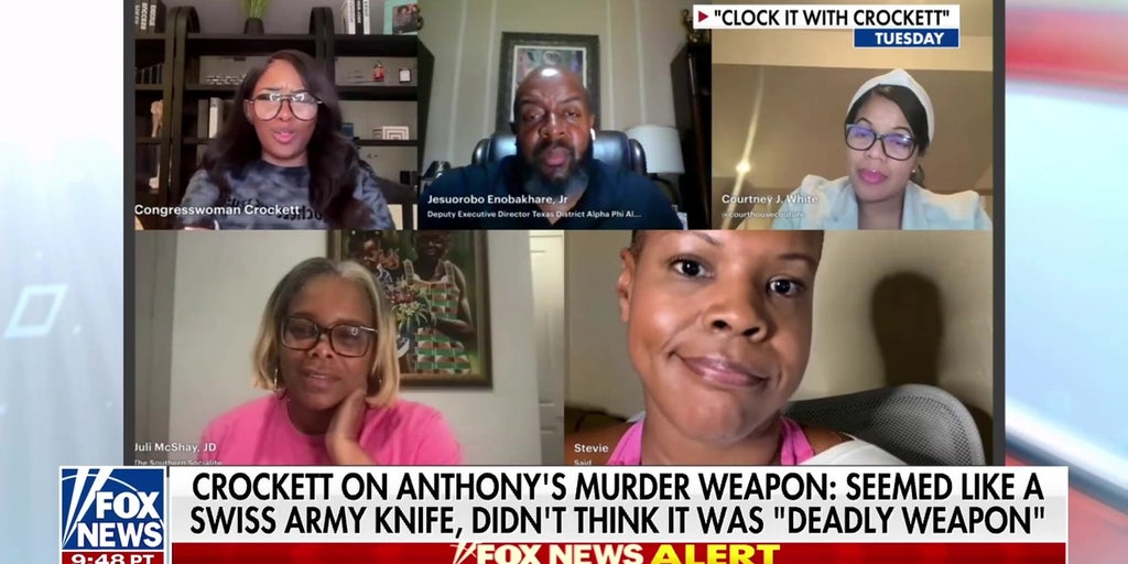 Jasmine Crockett sparks outrage defending Karmelo Anthony's murder weapon
