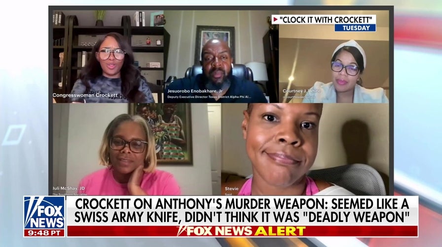 Jasmine Crockett sparks outrage defending Karmelo Anthony's murder weapon