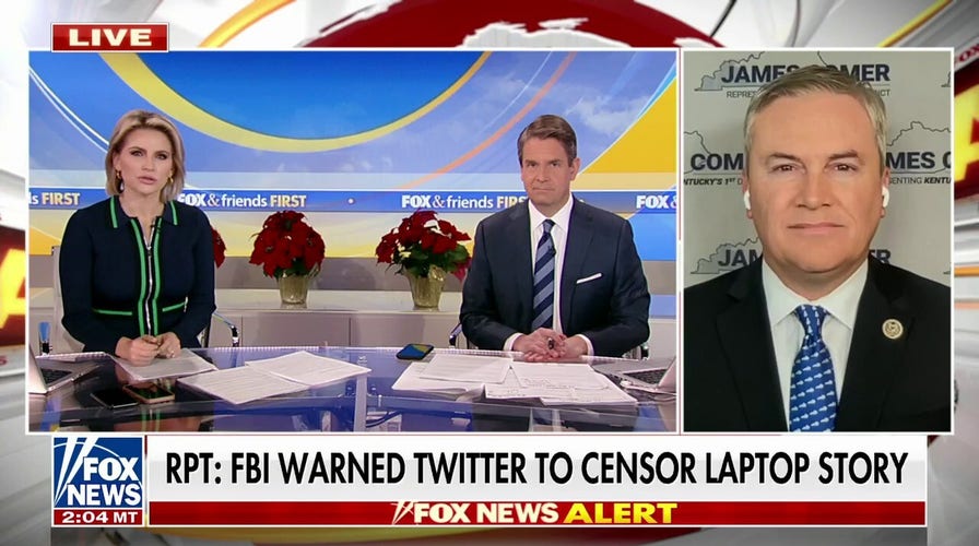 James Comer on Twitter's censorship of Hunter Biden story: 'Federal government was involved'
