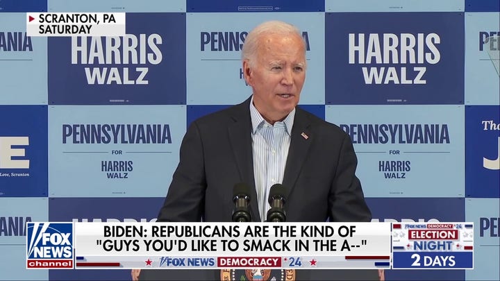 Bidens latest gaffe raises eyebrows: Smack in the a--