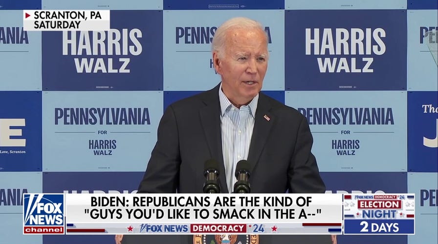 Bidens latest gaffe raises eyebrows: Smack in the a--