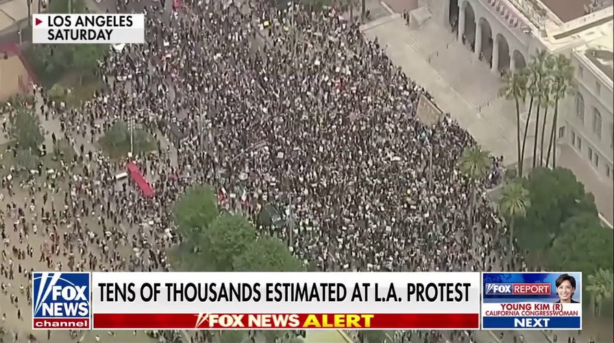 Los Angeles anti-Trump protest draws thousands of participants