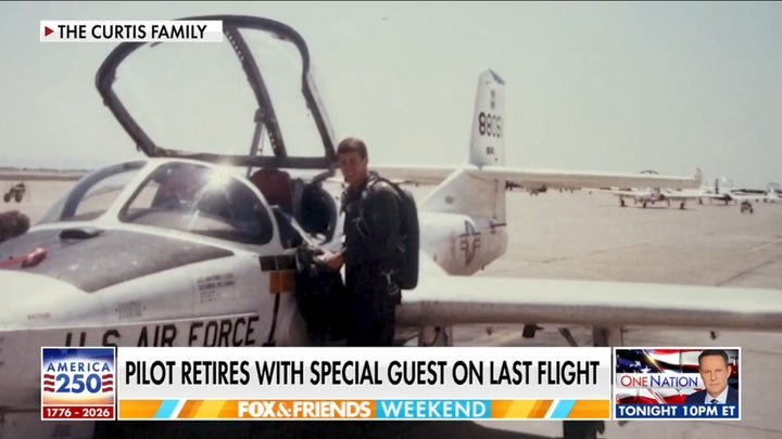 Pilot retires on final flight alongside daughter co-pilot in emotional send-off