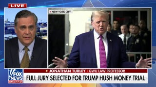 Jonathan Turley: Trump hush money trial is 'clearly a political prosecution' - Fox News