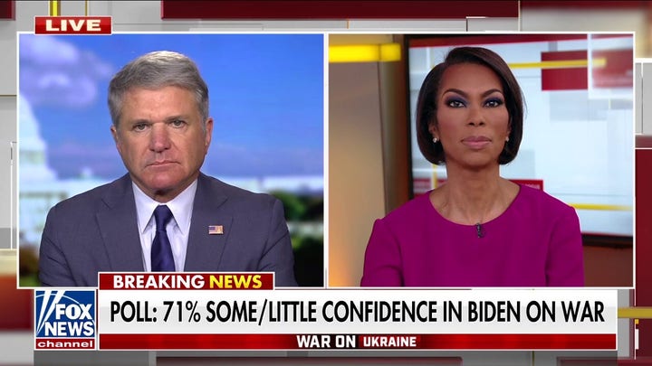 Fox News poll shows 71% have 'some or little' confidence in Biden's handling of Ukraine