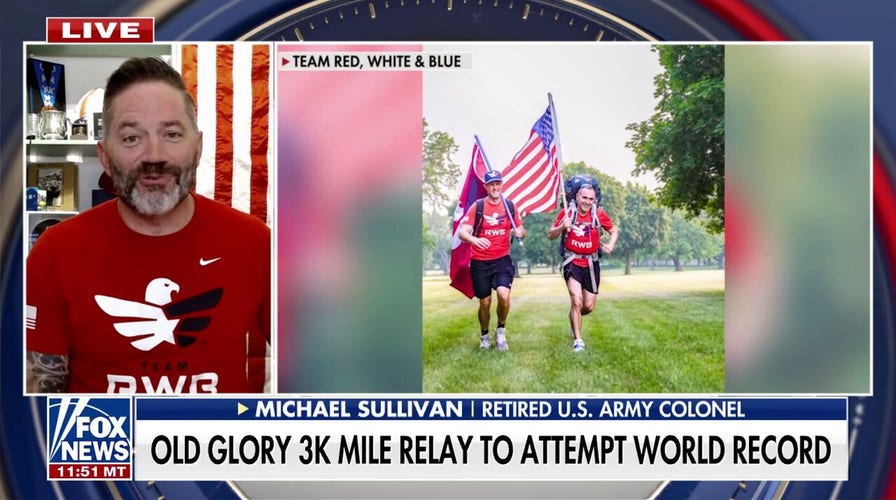 Retired US Army colonel previews cross-country relay that could break a world record